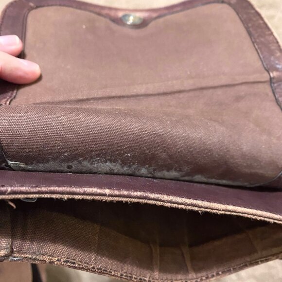 Vintage Etienne Aigner Brown Leather Crossbody Bag Purse Western Boho Preppy - Picture 12 of 12